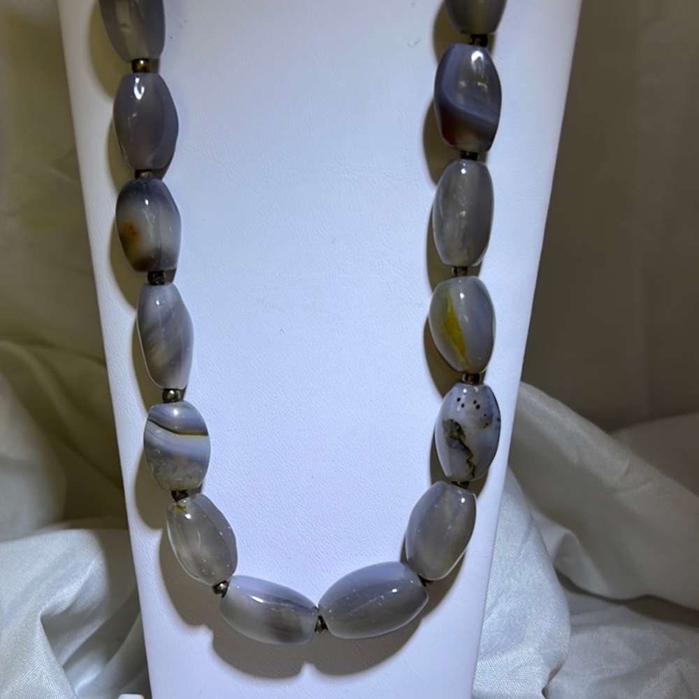 Unique Violet Stone Necklace